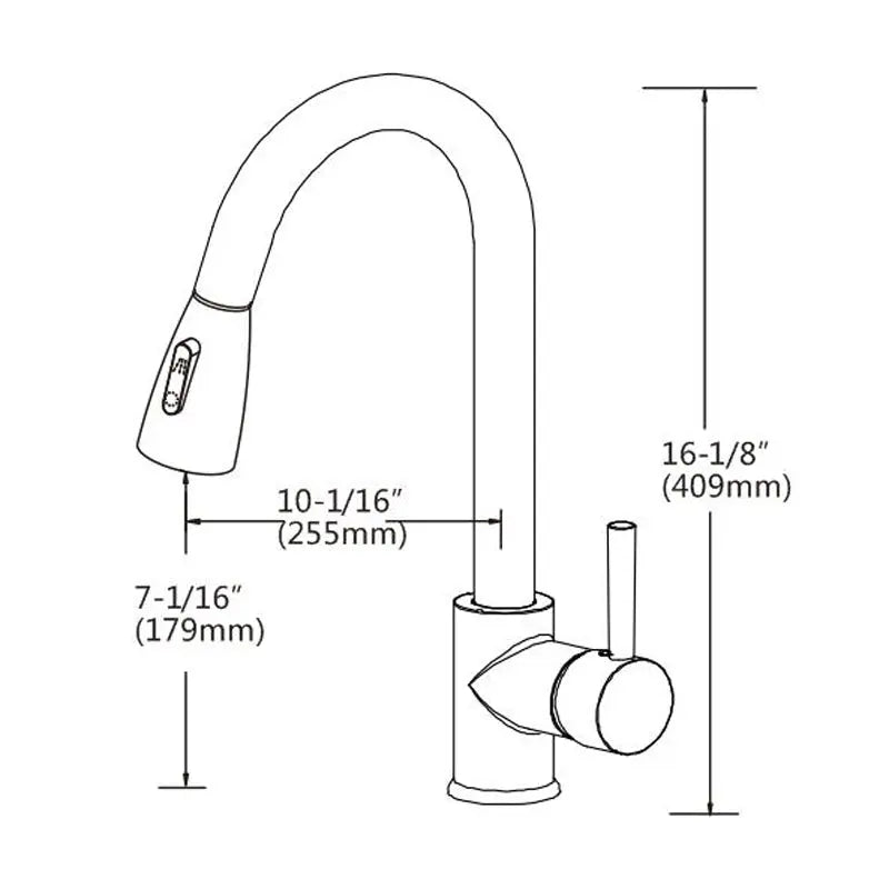 Chrome Pull Out Kitchen Mixer Aquaperla