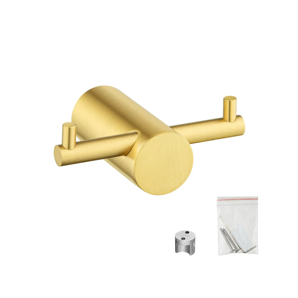 Brushed Brass Robe Hook Aquaperla