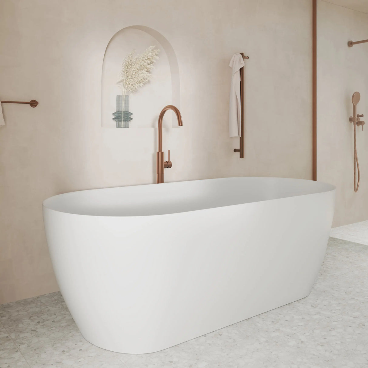 Kaya Floor Mounted Bath Mixer fienza