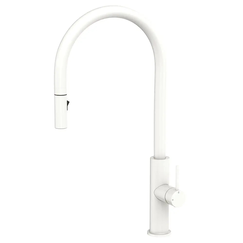 Kaya Pull-Out Sink Mixer, Matte White fienza