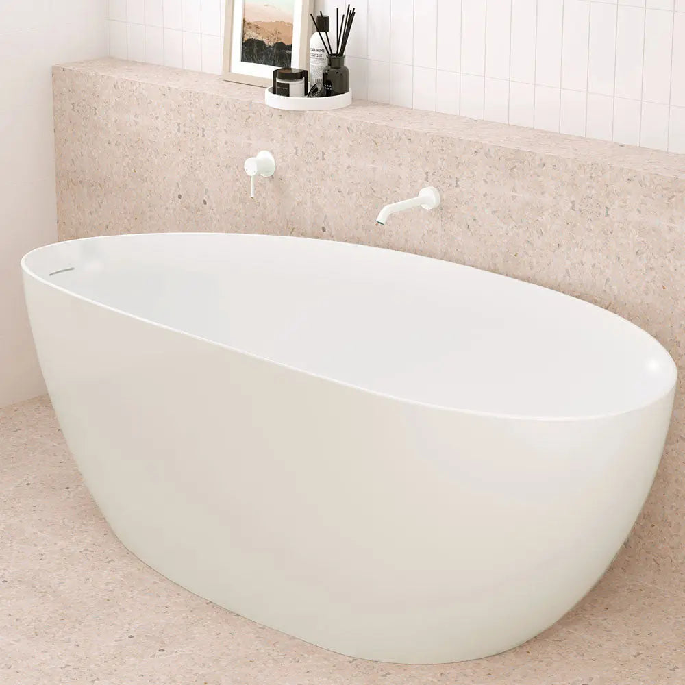Kaya Basin/Bath Outlet, 180mm, Matte White fienza