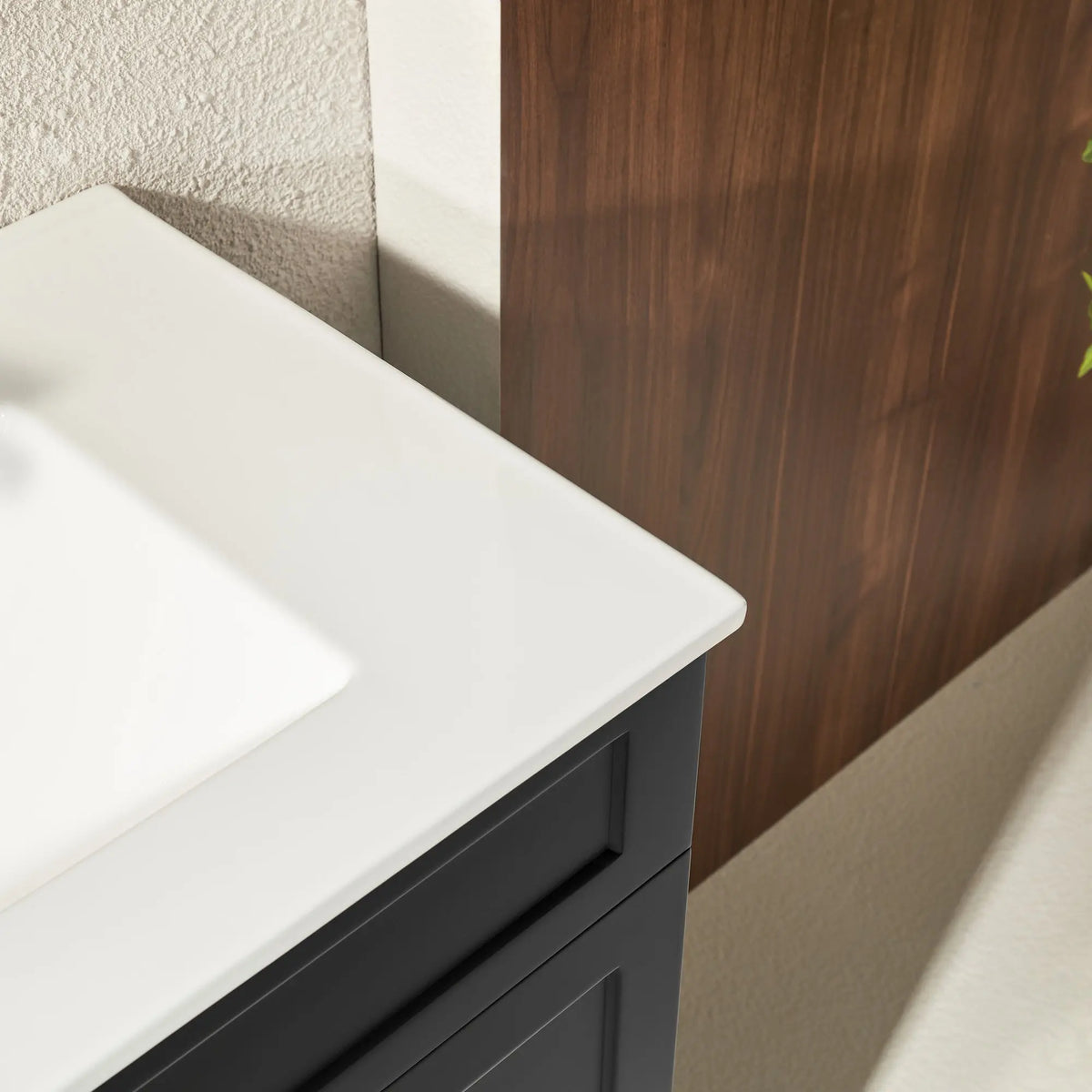 Harrington Floor PVC Cabinet Vanity 750mm (Matte Black) Poseidon
