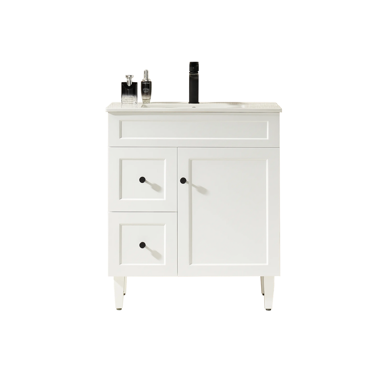 Harrington Floor PVC Cabinet Vanity 750mm (Matte White) Poseidon