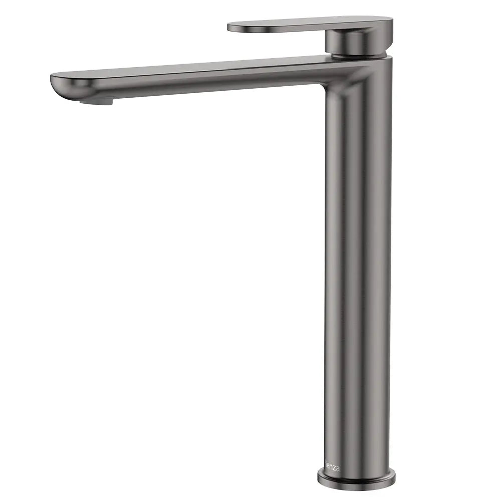 Empire Slim Cold Start Tall Basin Mixer, Gun Metal fienza