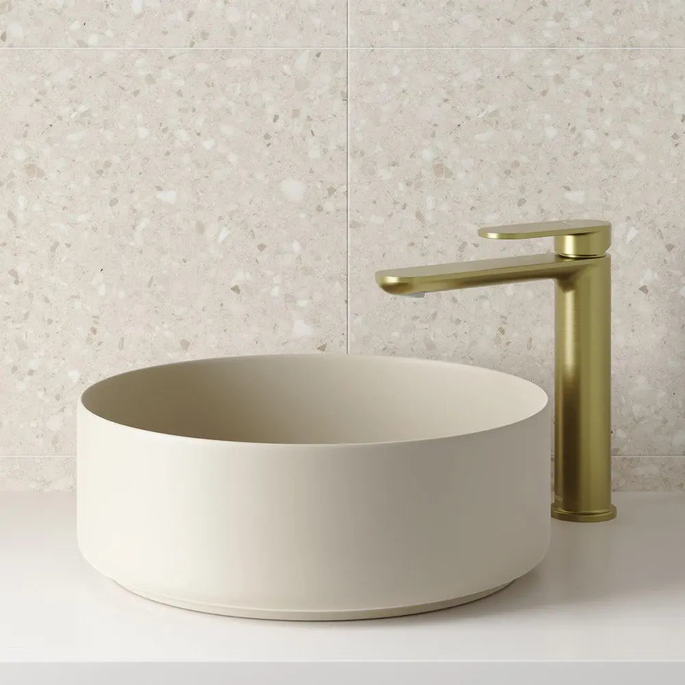 Empire Slim Cold Start Medium Basin Mixer, Urban Brass fienza