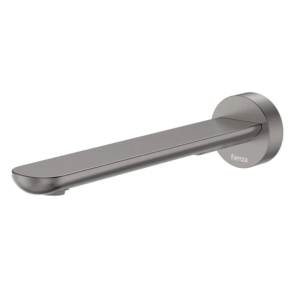 Empire Slim Basin/Bath Outlet, Round Plate, 220mm, Gun Metal fienza