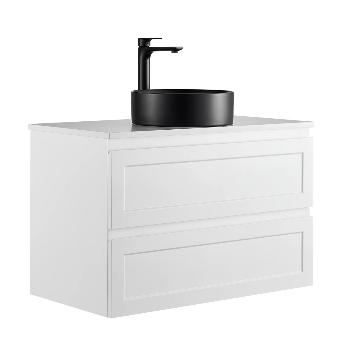 Fremantle PVC Wall Hung Cabinet Vanity 900mm (Matte White) Poseidon
