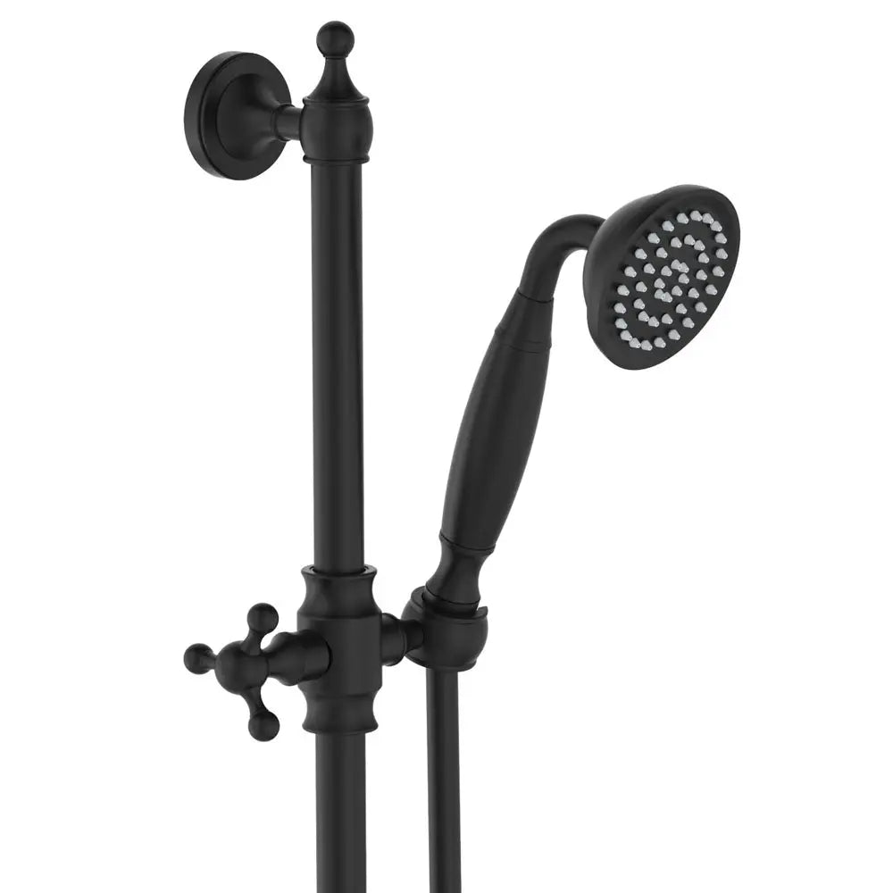 Lillian Rail Shower Set, Matte Black fienza