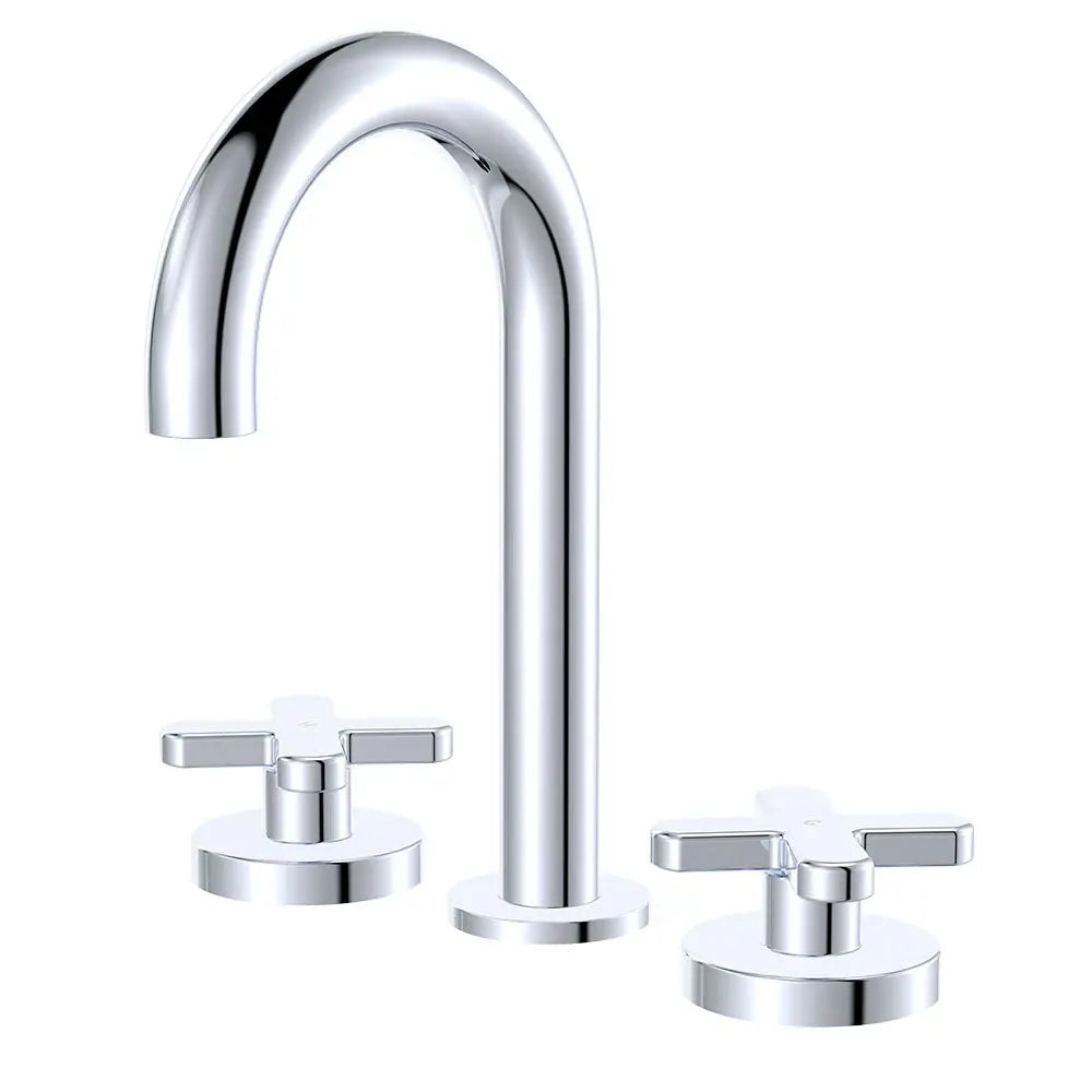 Kaya Round Hob Set, Cross Taps, Chrome fienza