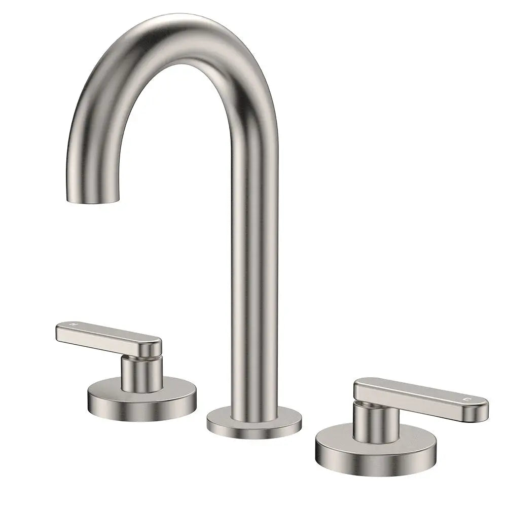 Kaya Round Hob Set, Lever Taps, Brushed Nickel fienza