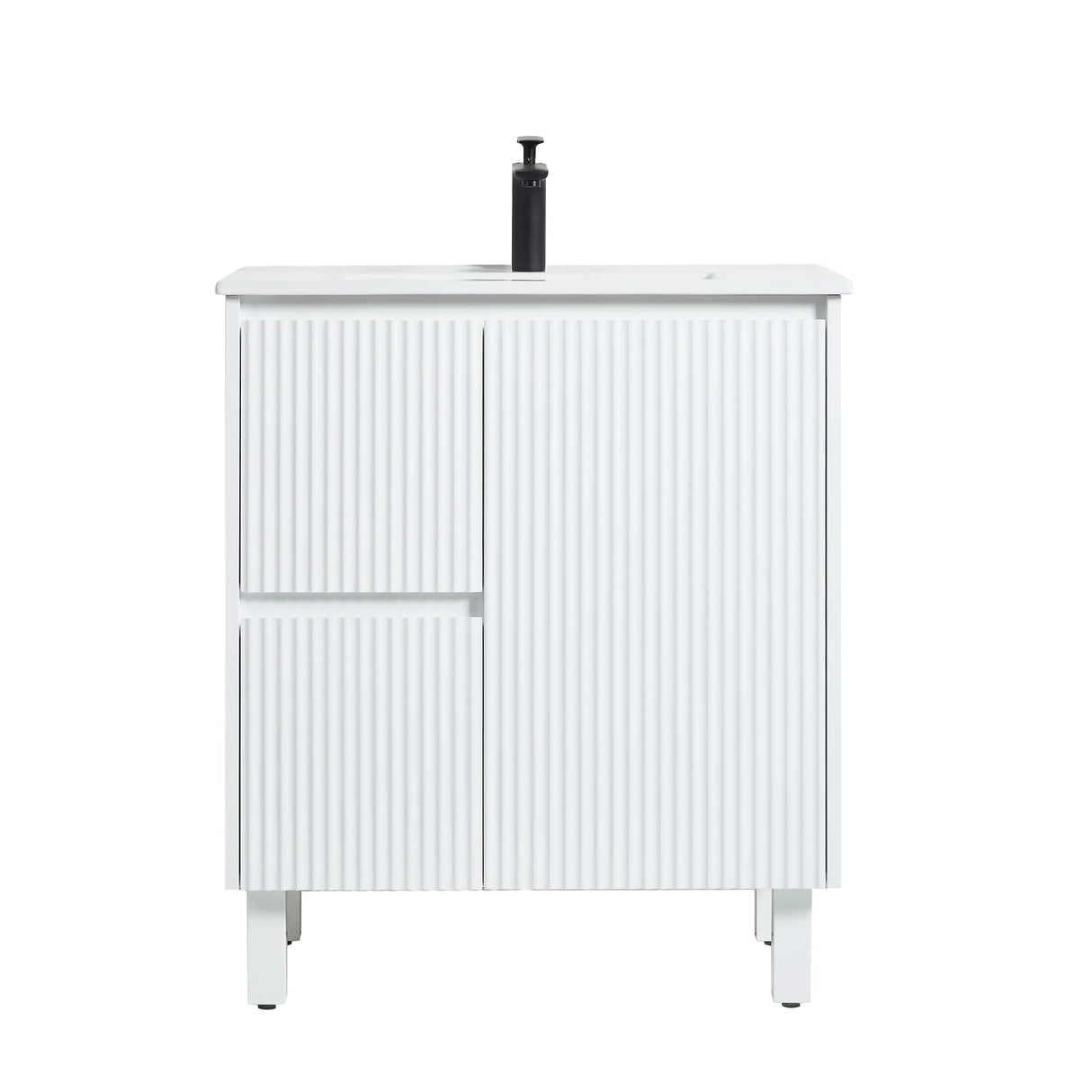 Brighton Freestanding PVC Vanity 750mm (Matte White) Poseidon