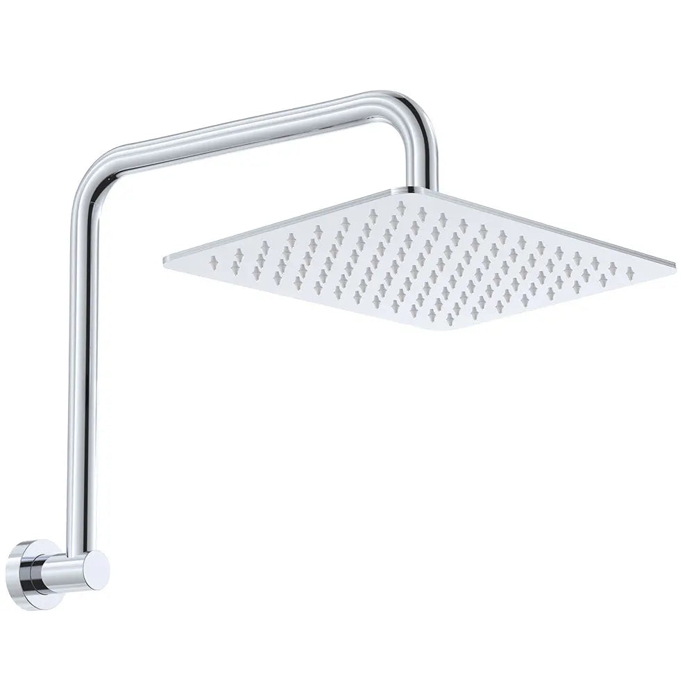 Tono Gooseneck Shower Arm Set, Chrome fienza