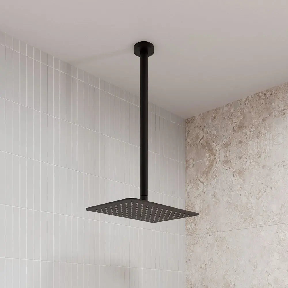 Round Shower Dropper, 450mm, Matte Black fienza