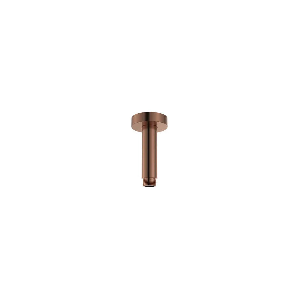 Round Shower Dropper, 100mm, Brushed Copper fienza