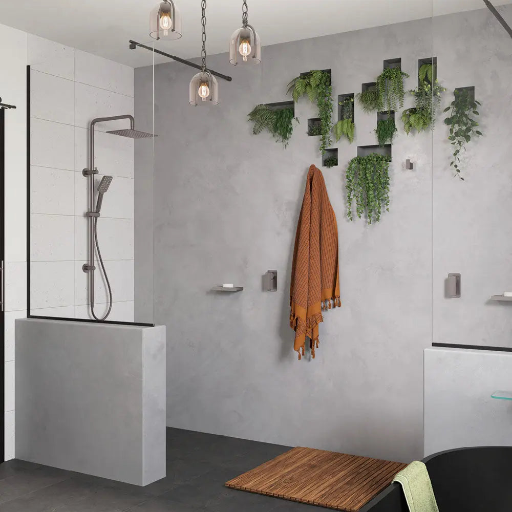 Tono Twin Shower, Gun Metal fienza
