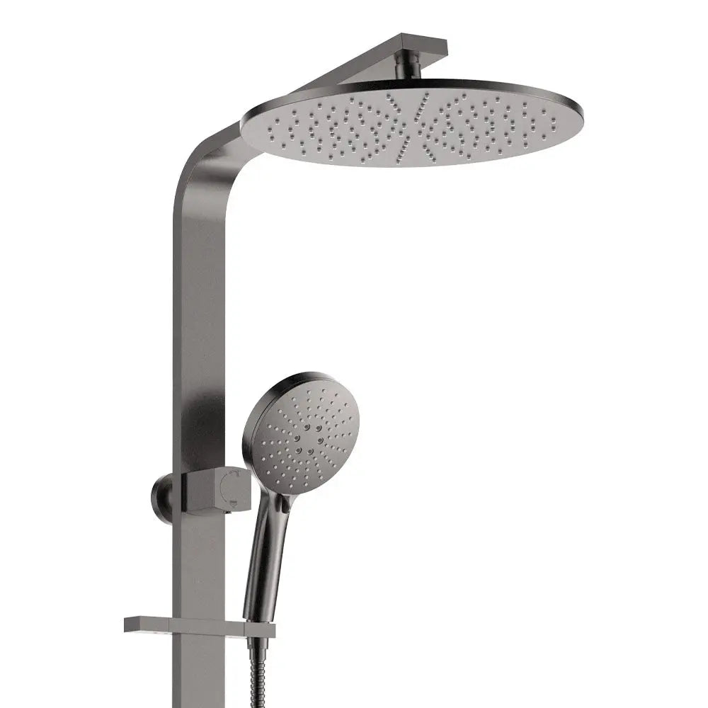 Empire Slim Deluxe Twin Shower, Gun Metal fienza