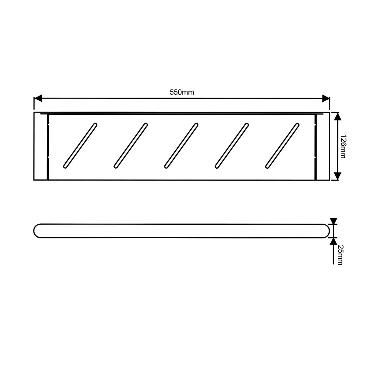RUSHY - Gunmetal Shelf Aquaperla