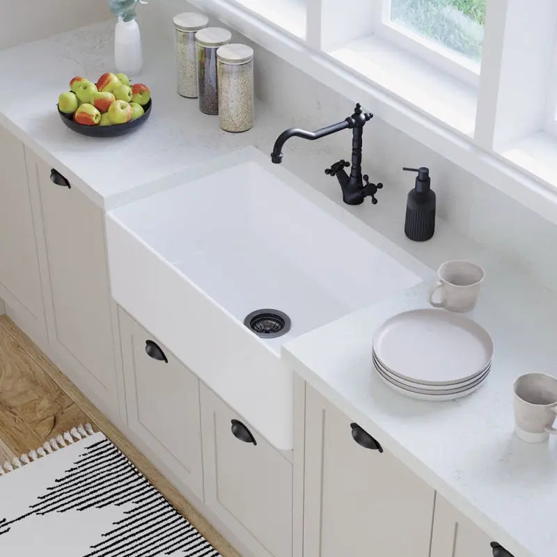 Olivia Single Butler Sink, Medium fienza