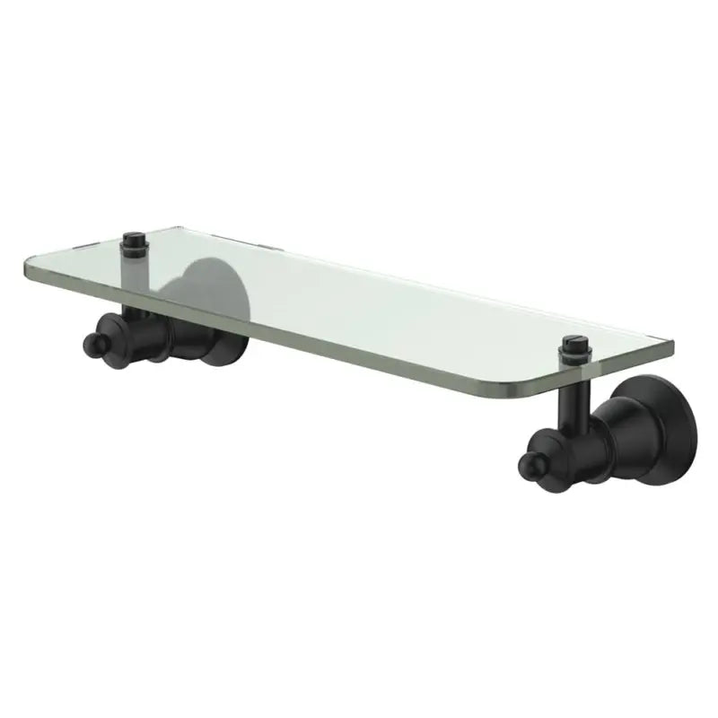 Lillian Glass Shelf, Matte Black fienza