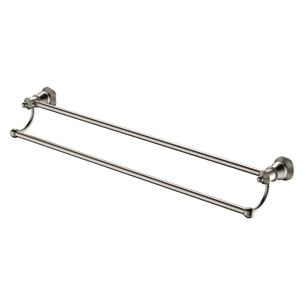 Lillian Double Towel Rail, Brushed Nickel fienza