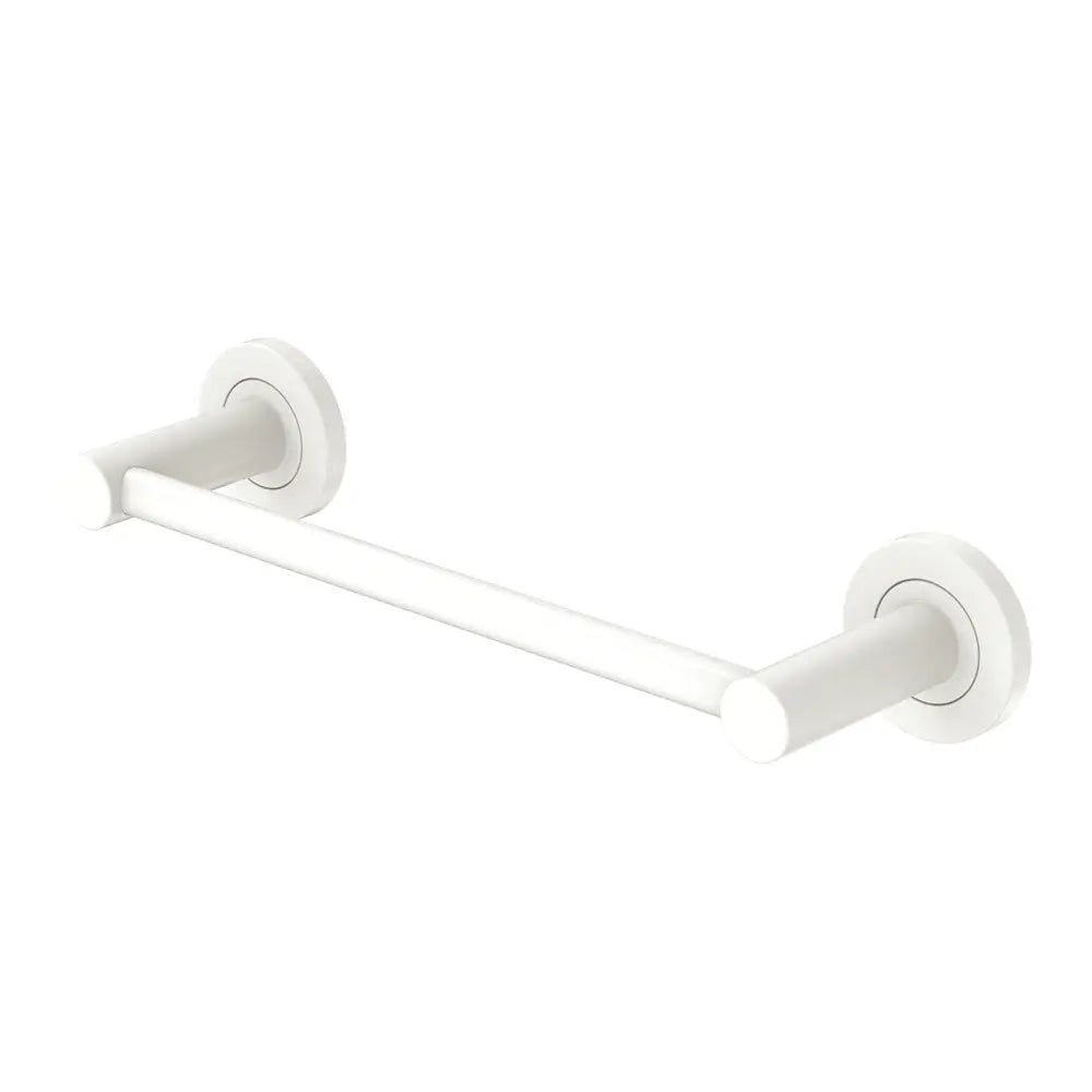 Kaya Single Towel Rail, 300mm, Matte White fienza