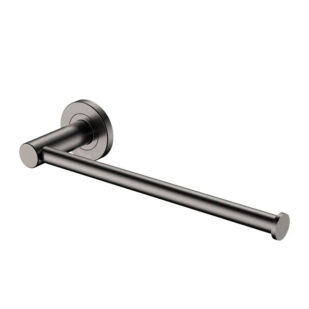 Kaya Hand Towel Rail / Toilet Roll Holder, Gun Metal fienza