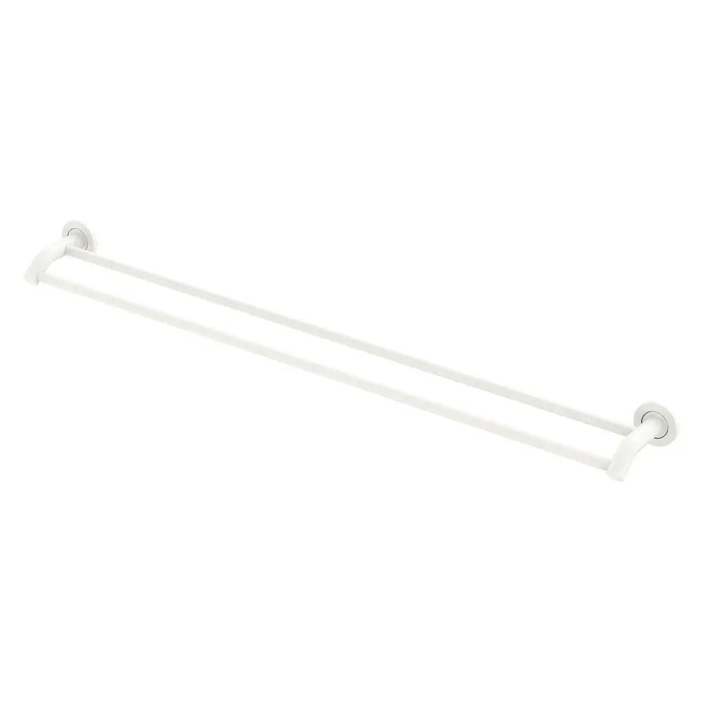Kaya Double Towel Rail, 900mm, Matte White fienza