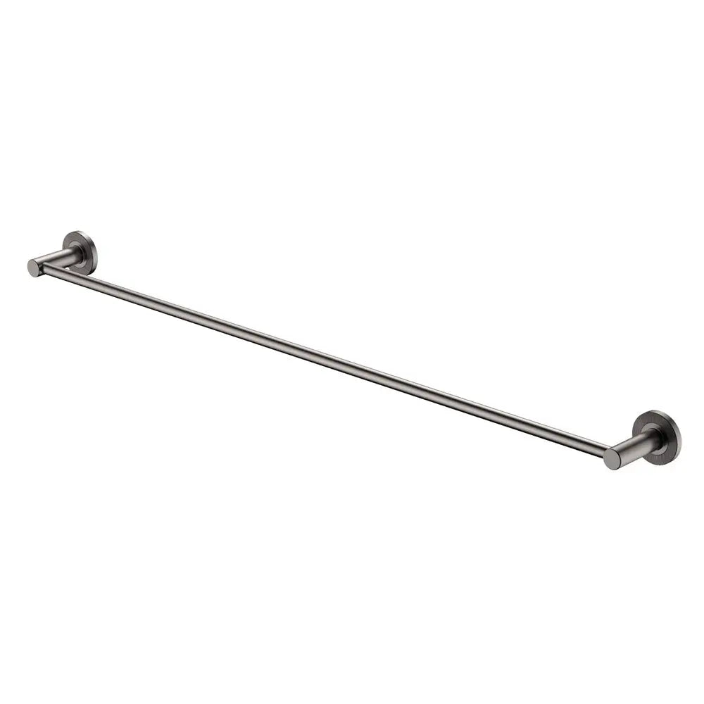 Axle 900mm Single Towel Rail, Gun Metal fienza