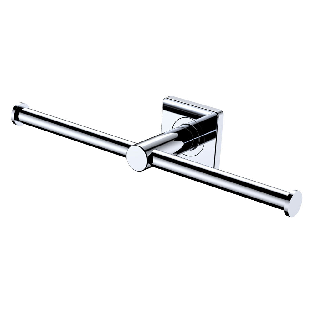 Sansa Double Toilet Roll Holder, Chrome fienza