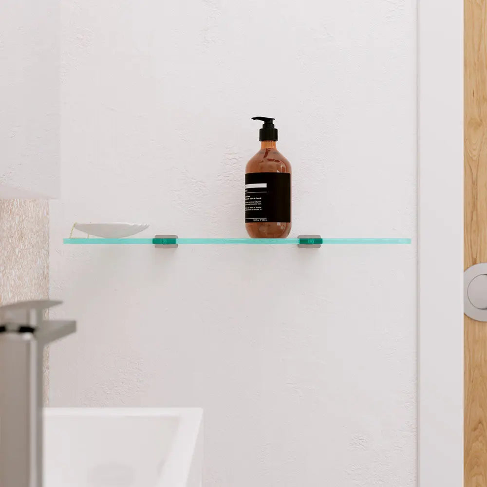 Tono Glass Shelf, Brushed Nickel fienza