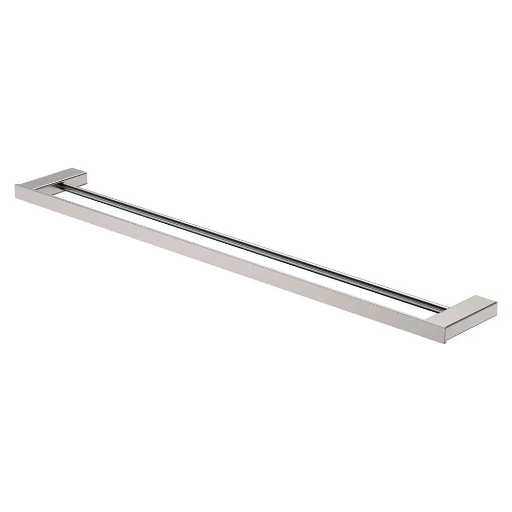Tono Double Towel Rail, 810 mm, Brushed Nickel fienza