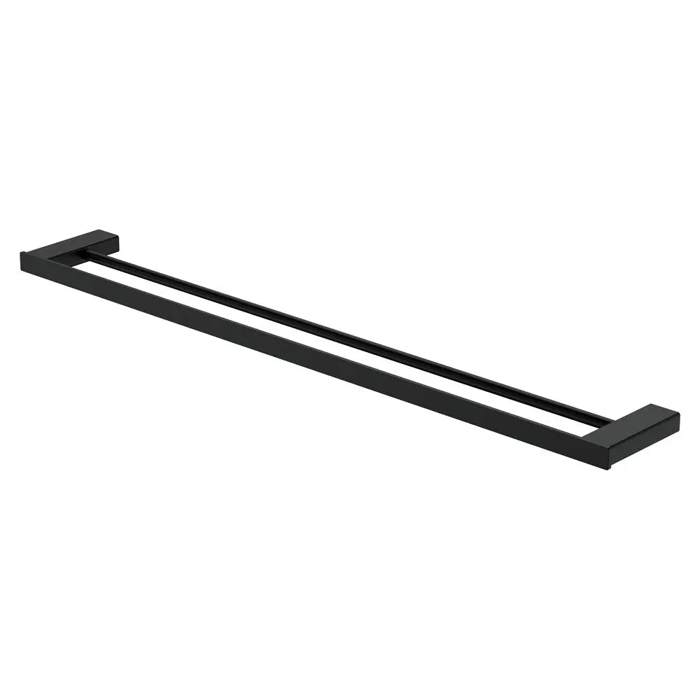 Tono Double Towel Rail, 810 mm, Matte Black fienza