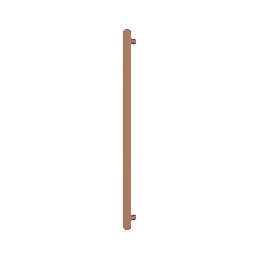 Empire Slim Vertical Heated Towel Rail, 60 x 900mm, Brushed Copper fienza