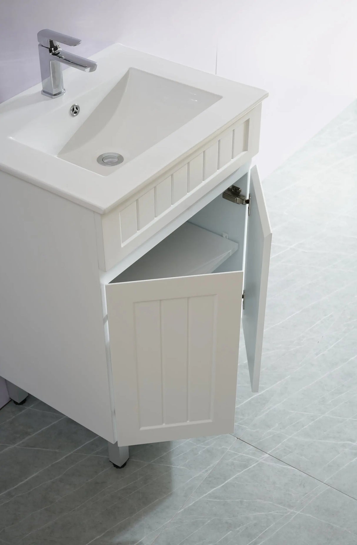 ACACIA SHAKER PVC Floor Vanity 600 Poseidon