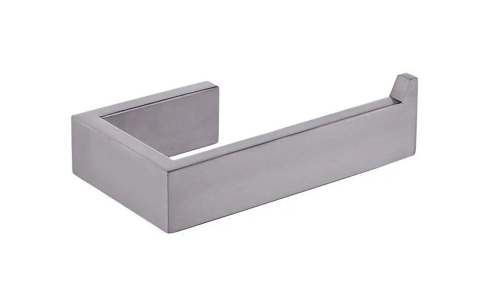 Cavallo Gun Metal Grey Square Toilet Roll Holder Aquaperla