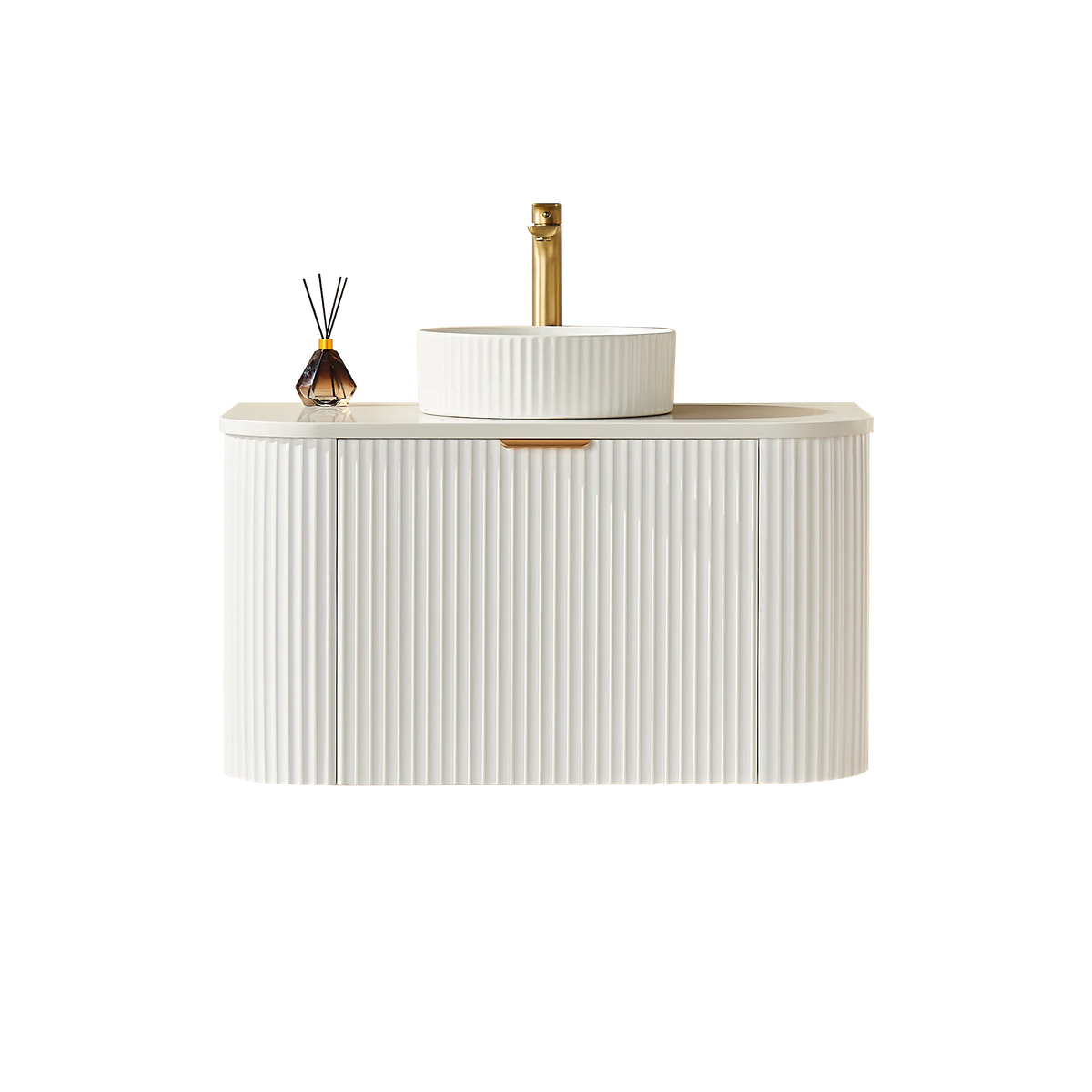 POS AVALON Wall Hung Vanity Matte White (All Sizes) Poseidon