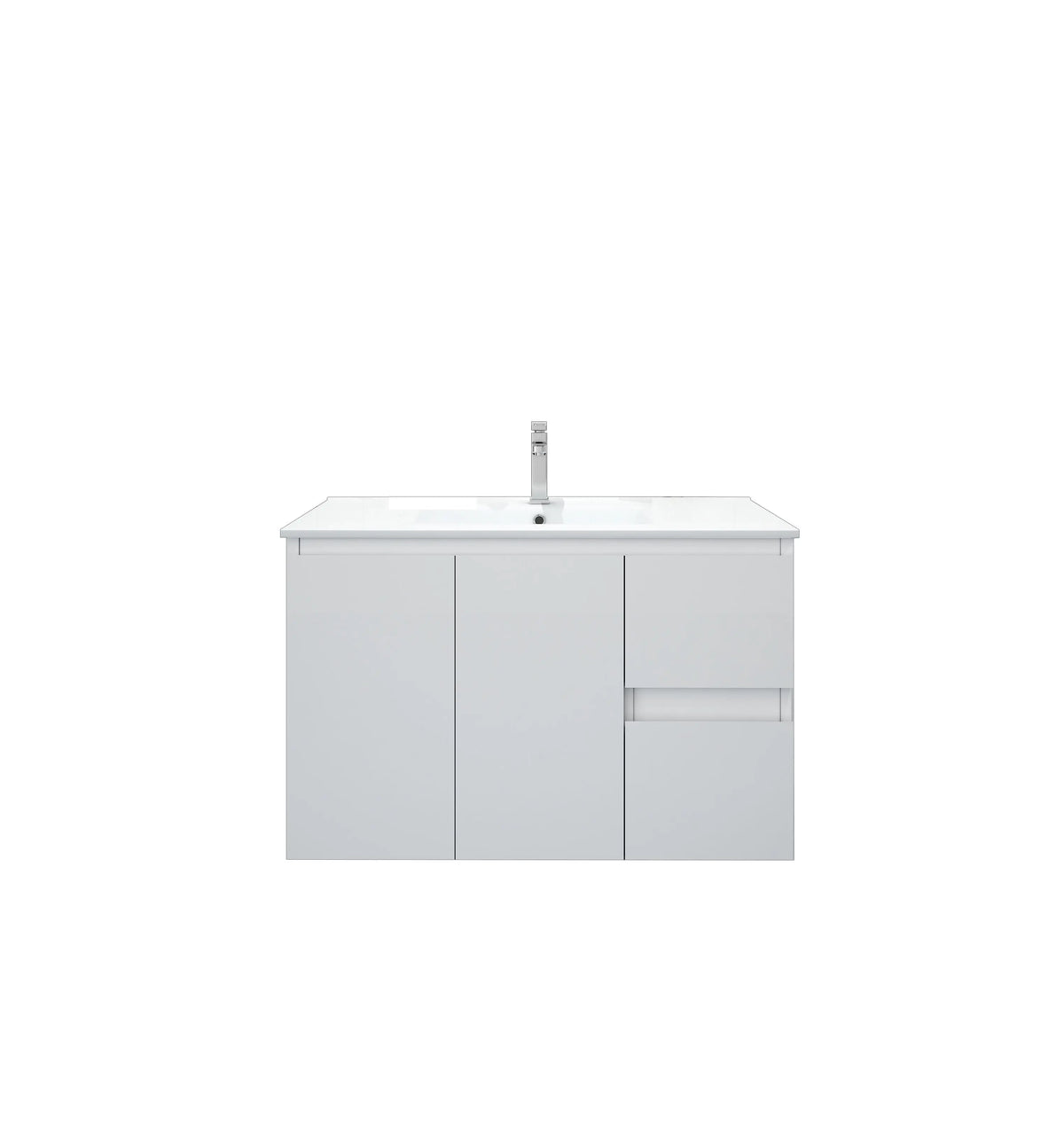 BIANCA 900mm MDF Wall-Hung Vanity (LHD) mercioaustralia