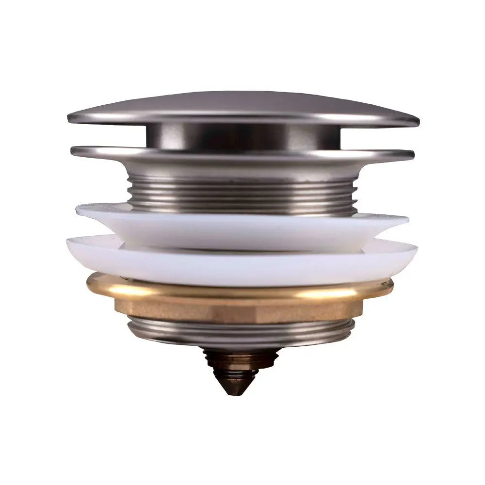 40mm Brushed Nickel Bathtub Pop Up Waste Non Overflow Aquaperla