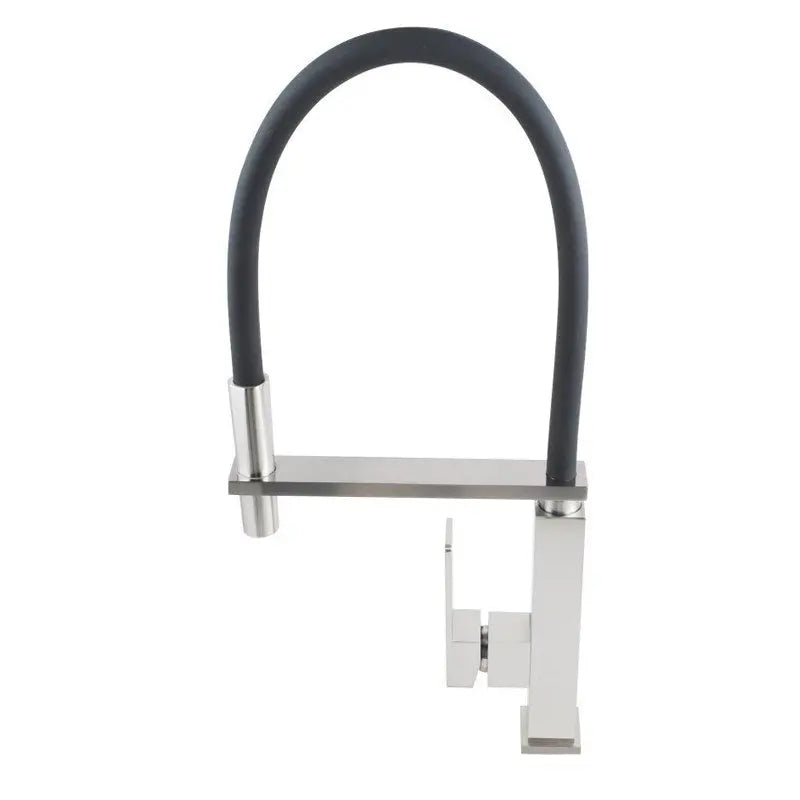 Brushed Nickel Pull Out Kitchen Mixer Aquaperla