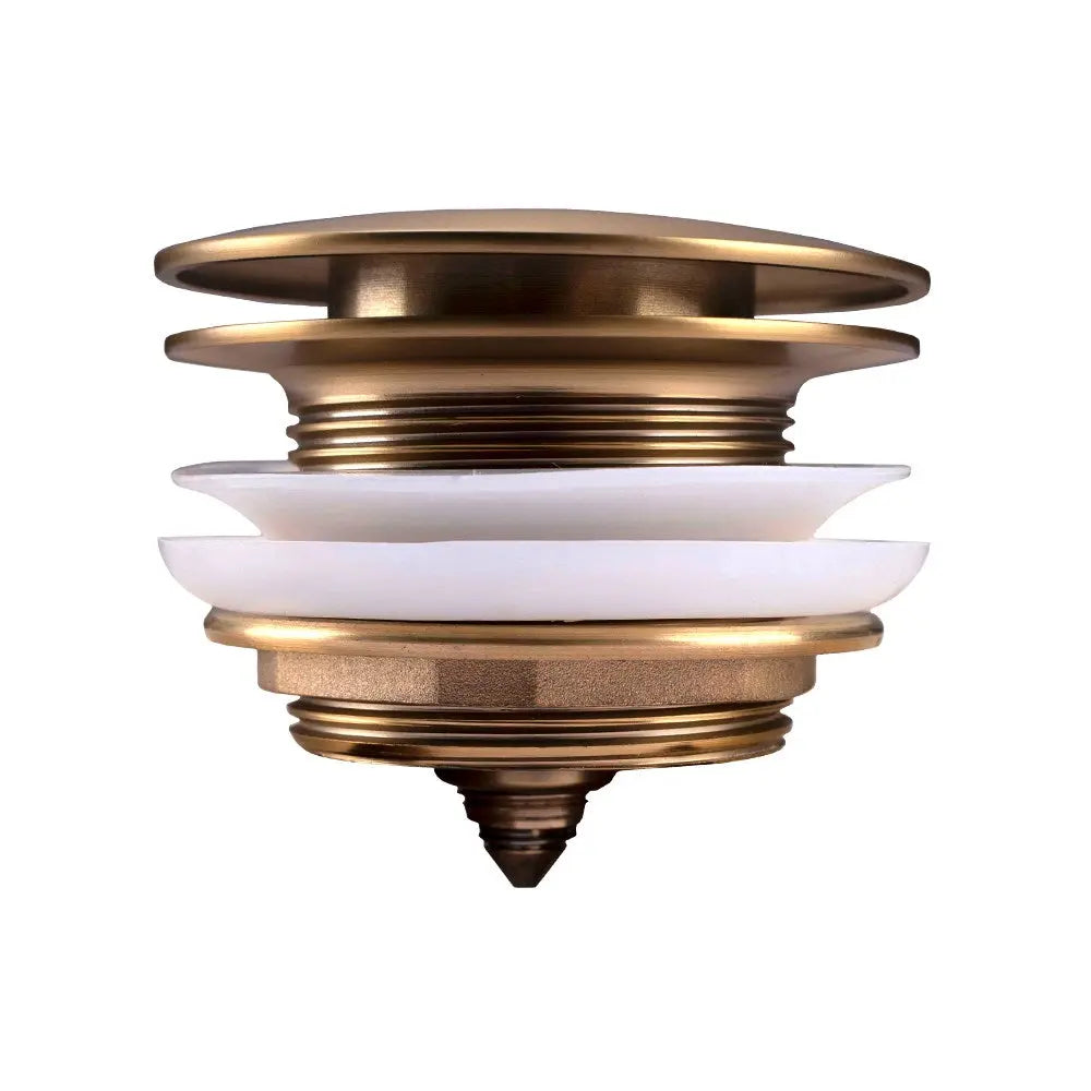 40mm Brushed Brass Bathtub Pop Up Waste Non Overflow Aquaperla