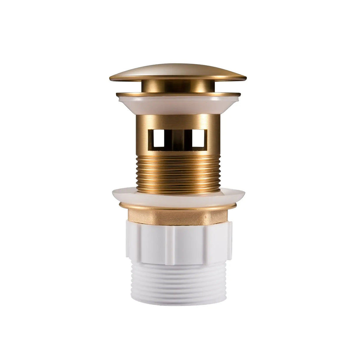 32mm Brushed Brass Pop Up Waste Overflow Aquaperla