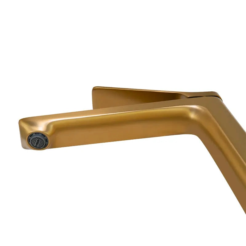 RUSHY - Brushed Brass Basin Mixer Aquaperla