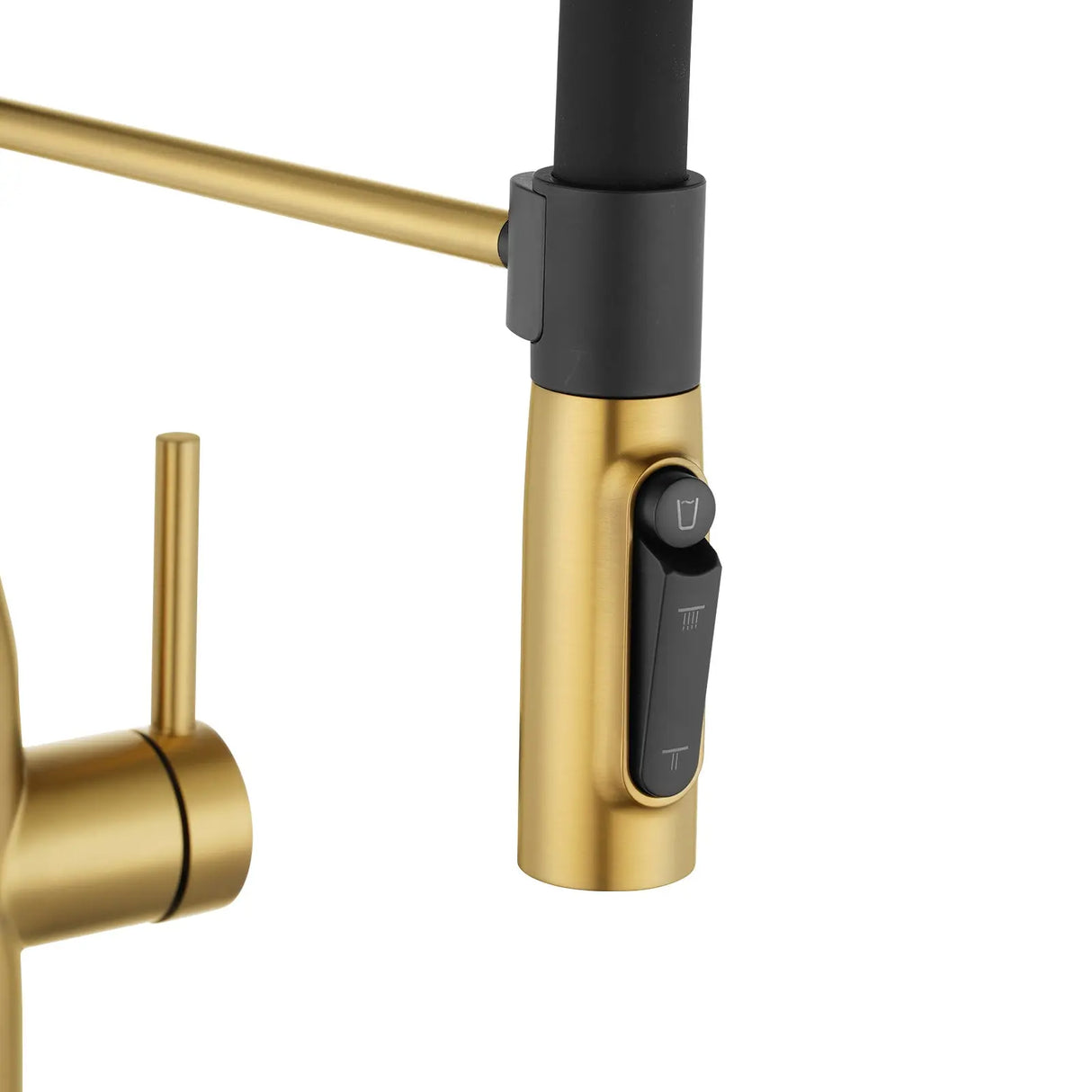 Brushed Brass Kitchen Mixer Aquaperla