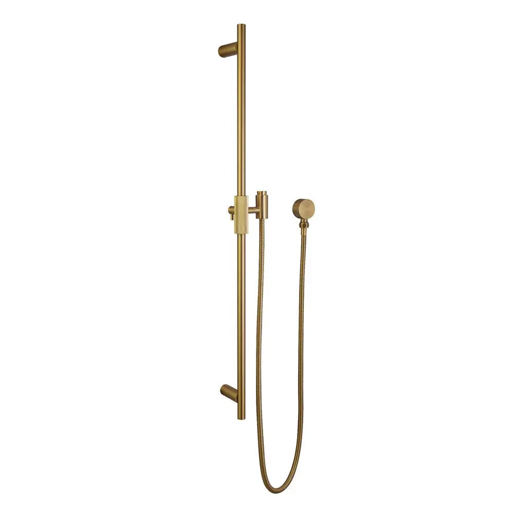 CADDENCE - Brushed Brass Shower Rail Aquaperla