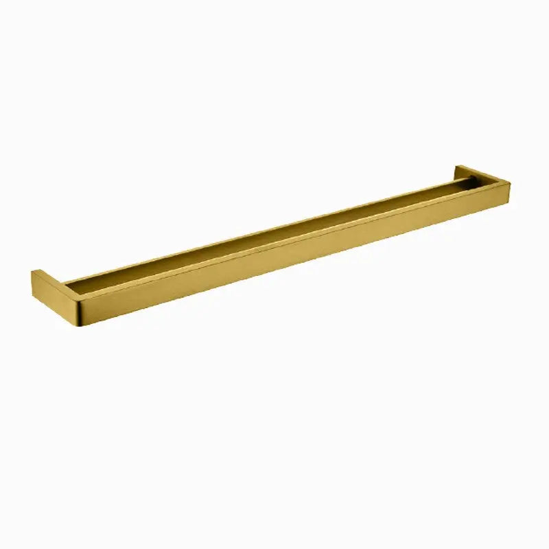 IVANO - 800mm Brushed Brass Double Towel Rail Aquaperla