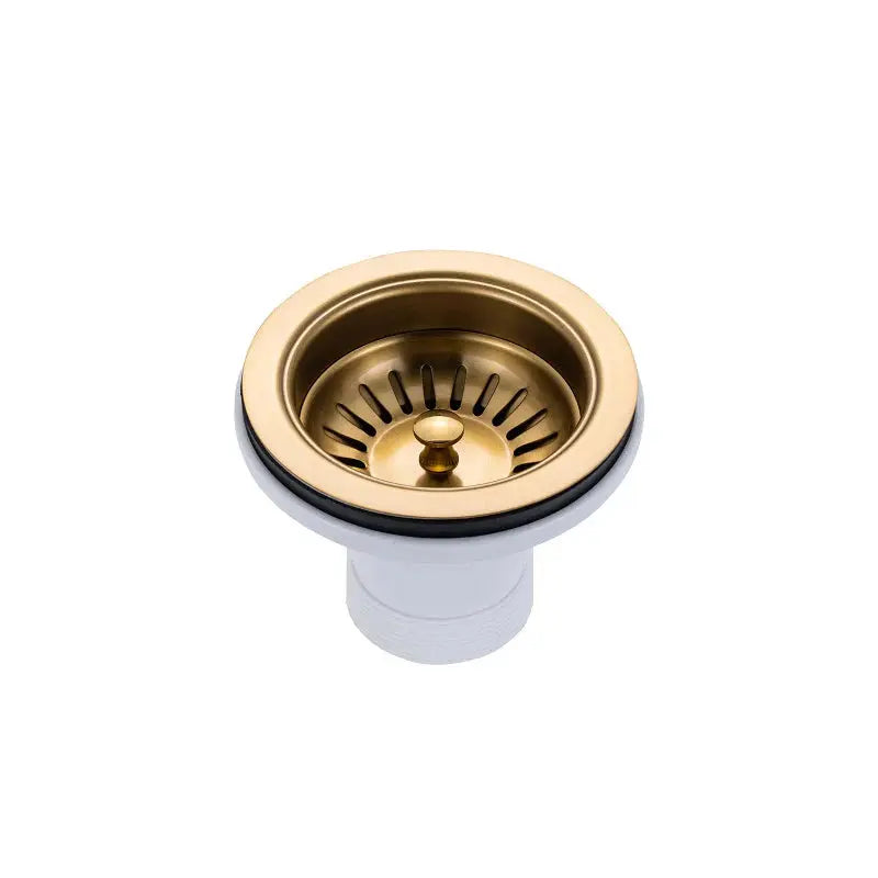 Handmade Stainless Steel Brushed Brass Double Bowl Kitchen Sink 1.2mm (Top/Flush/Undermount) 820*457*230mm Aquaperla
