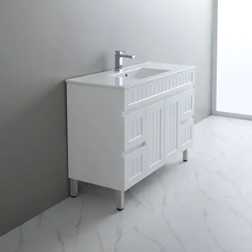 ACACIA SHAKER PVC Floor Vanity 1200mm (Single Bowl) Poseidon