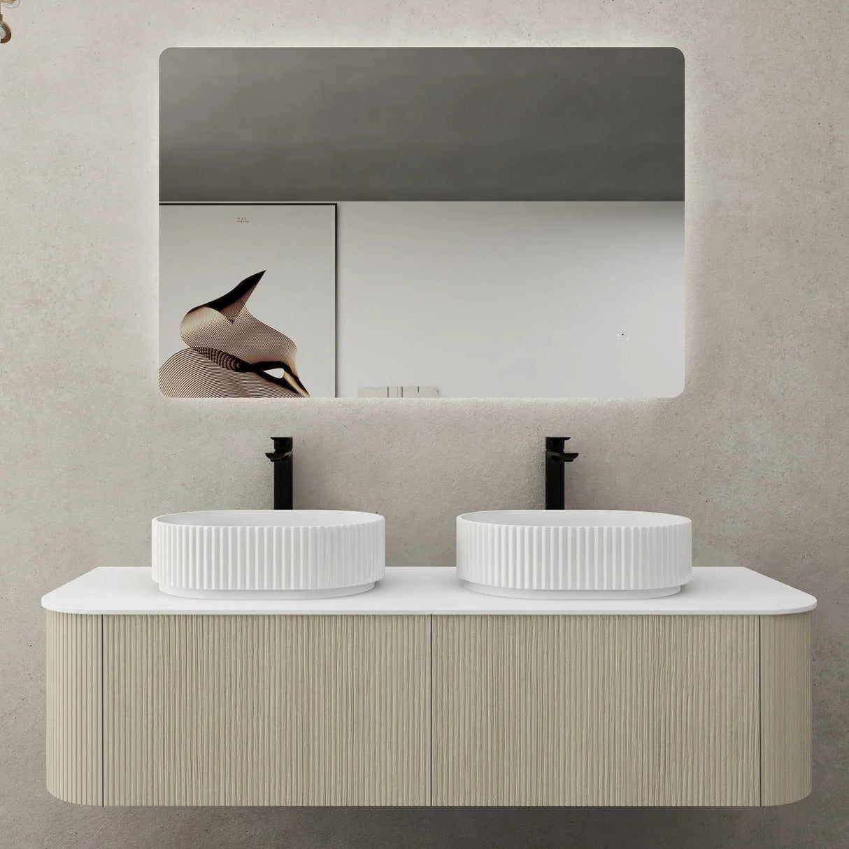 POS Bronte Wall Hung Vanity Coastal Oak (All Sizes) Poseidon
