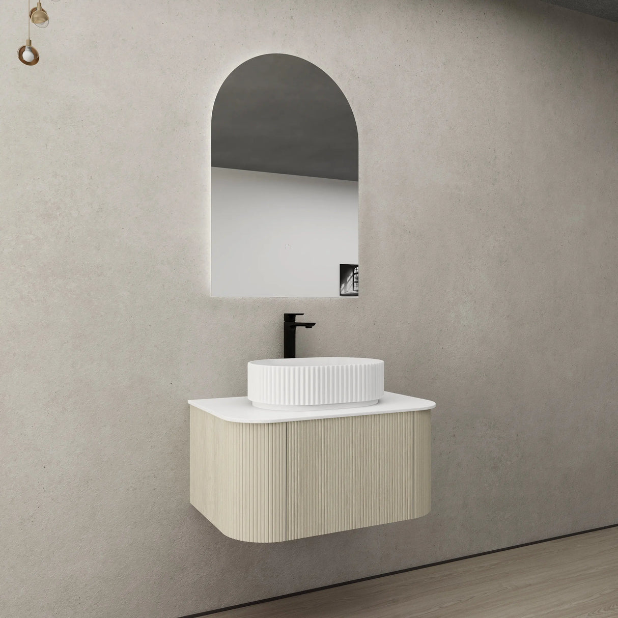 POS Bronte Wall Hung Vanity Coastal Oak (All Sizes) Poseidon