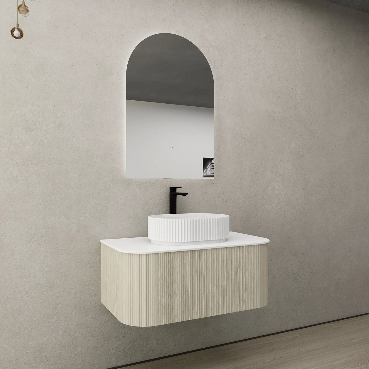 POS Bronte Wall Hung Vanity Coastal Oak (All Sizes) Poseidon